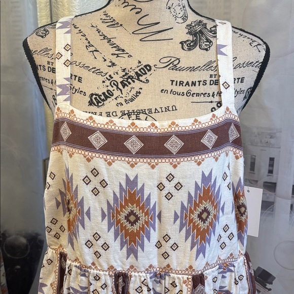 NWT Sonoma Goods for Life Aztec Maxi Dress - Picture 2 of 10